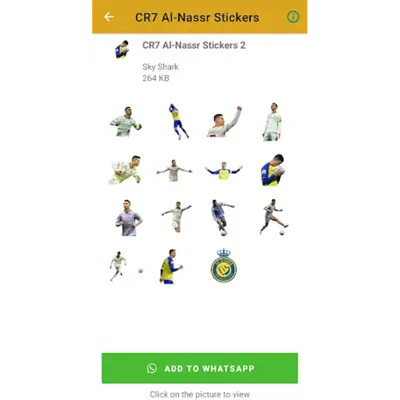 Ronaldo Al-Nassr Stickers android App screenshot 0