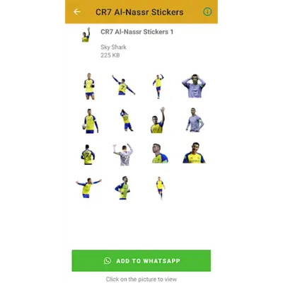 Ronaldo Al-Nassr Stickers android App screenshot 1