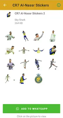 Ronaldo Al-Nassr Stickers android App screenshot 3